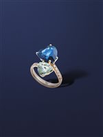 Anello Dezulian Gioielli Donna La Vie en Rose in Oro Topazio 7.01 Ct ACU912 TP LONDON PRASOITE - ACU912 TP LONDON PRASOITE